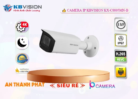 Lắp đặt camera tân phú Camera IP Kbvision Ngoài Trời KX-C8005MN-B