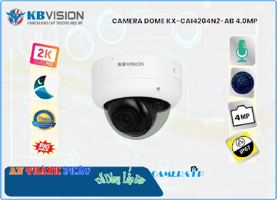 Lắp đặt camera tân phú Camera An Ninh  KBvision KX-CAi4204N2-AB Công Nghệ Mới