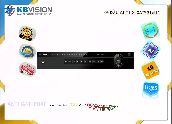Lắp đặt camera tân phú Đầu Thu KTS  KBvision KX-CAi7216H1 Giá rẻ