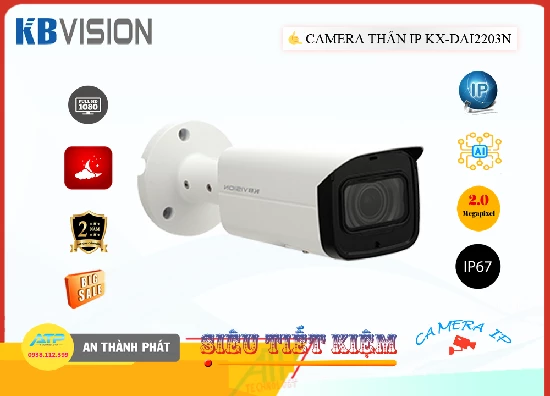 Lắp đặt camera tân phú KX-DAi2203N Camera An Ninh KBvision