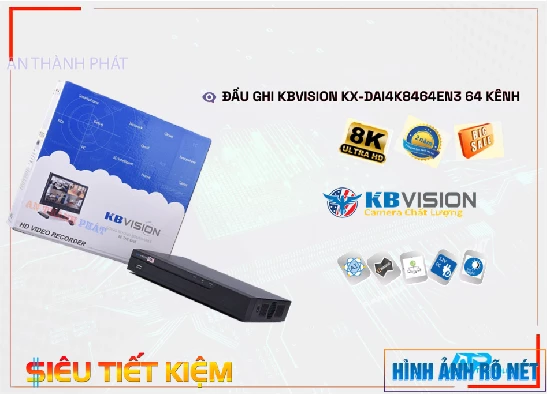 Lắp đặt camera tân phú KX-DAi4K8464EN3  KBvision Giá rẻ