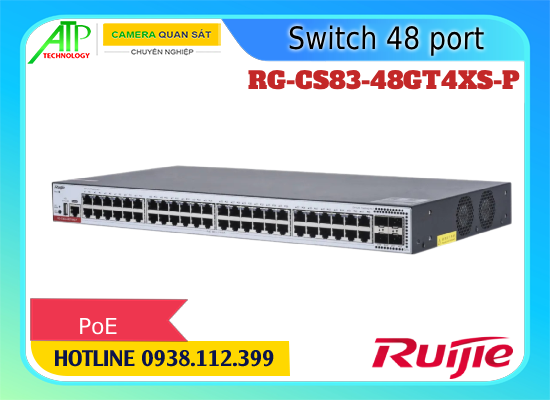 RG-CS83-48GT4XS-P, thông số RG-CS83-48GT4XS-P, thông số kỹ thuật RG-CS83-48GT4XS-P, thông tin RG-CS83-48GT4XS-P, giá RG-CS83-48GT4XS-P, giá bán RG-CS83-48GT4XS-P, mua RG-CS83-48GT4XS-P, báo giá RG-CS83-48GT4XS-P, Switch RG-CS83-48GT4XS-P, Chia mạng  RG-CS83-48GT4XS-P, Thiết bị chuyển mạch RG-CS83-48GT4XS-P
