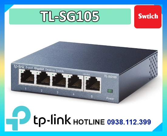 Lắp đặt camera Switch TP-Linnk TL-SG105 (1000Mbps)