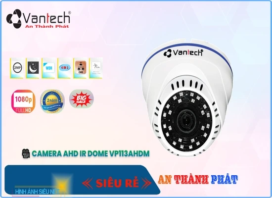 Lắp đặt camera tân phú VP113AHDM Camera HD IP VanTech Giá tốt ✅