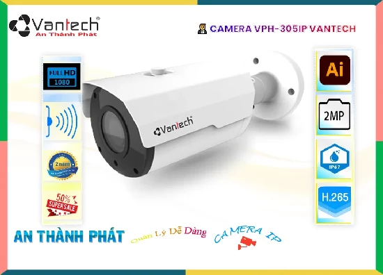 Lắp đặt camera tân phú Camera VPH-305IP  VanTech Chức Năng Cao Cấp