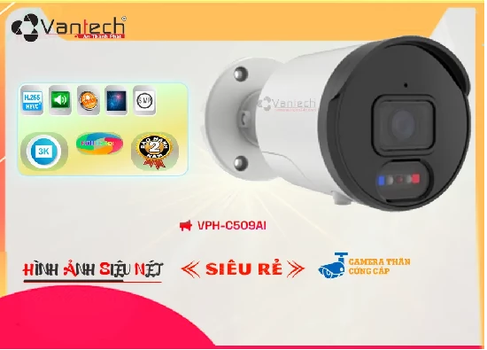Lắp đặt camera tân phú ✨ VanTech VPH-C509AI Tiết Kiệm