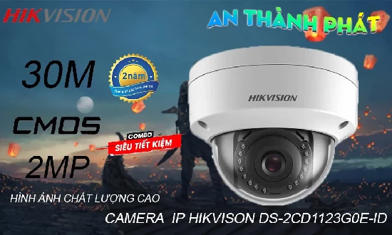 Lắp đặt camera tân phú DS-2CD1123G0E-ID Camera  Hikvision Tiết Kiệm