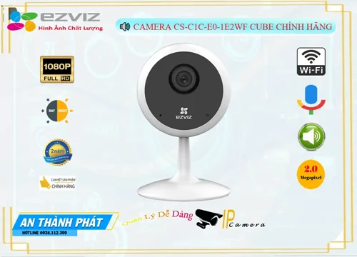 Lắp đặt camera tân phú CS-C1C-E0-1E2WF Giá rẻ  Wifi Ezviz