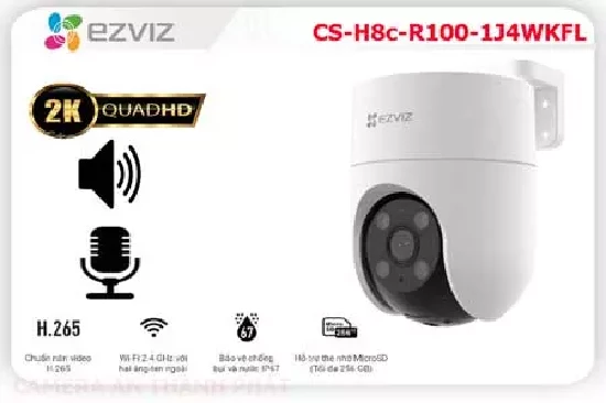 Lắp đặt camera tân phú Camera EZVIZ CS H8c R100 1J4WKFL