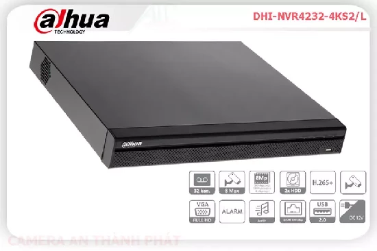 Lắp đặt camera tân phú Đầu Thu DHI-NVR4232-4KS2/L  Dahua
