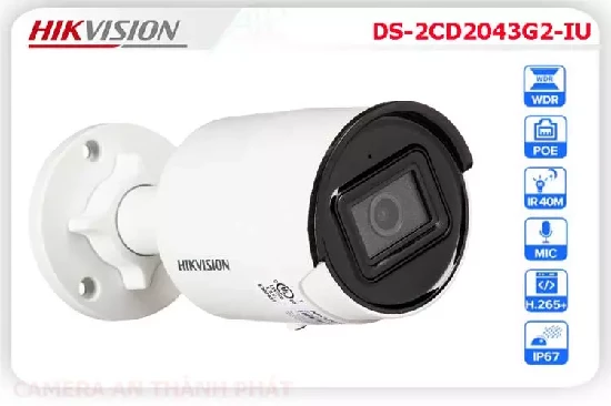Lắp đặt camera tân phú Camera IP HIKVISION DS 2CD2043G2 IU