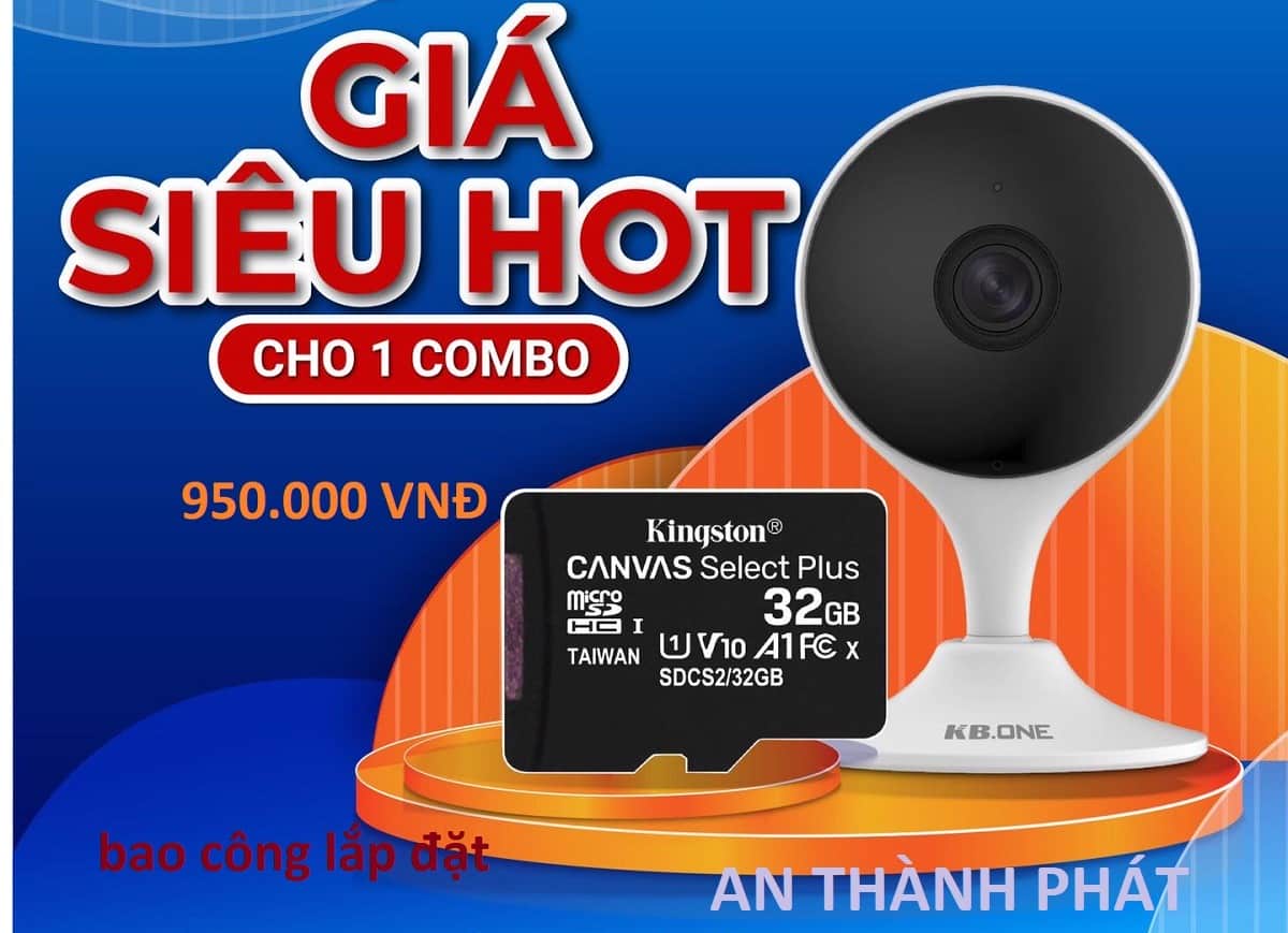 lắp camera wifi trong nhà giá rẻ kbone