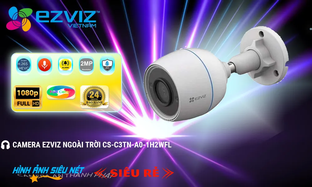 Điểm nổi bật camera wifi Ezviz CS-C3TN-A0-1H2WFL