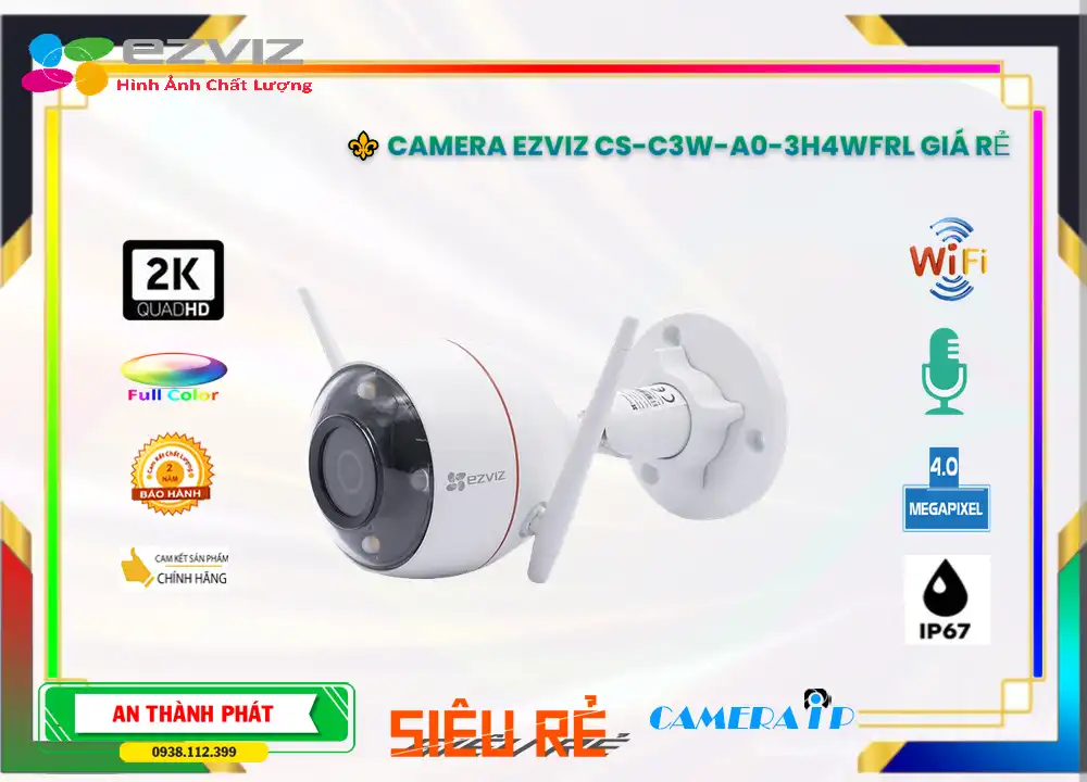 CS-C3W-A0-3H4WFRL sắc nét Wifi Ezviz CS-C3W-A0-3H4WFRL sắc nét Wifi Ezviz