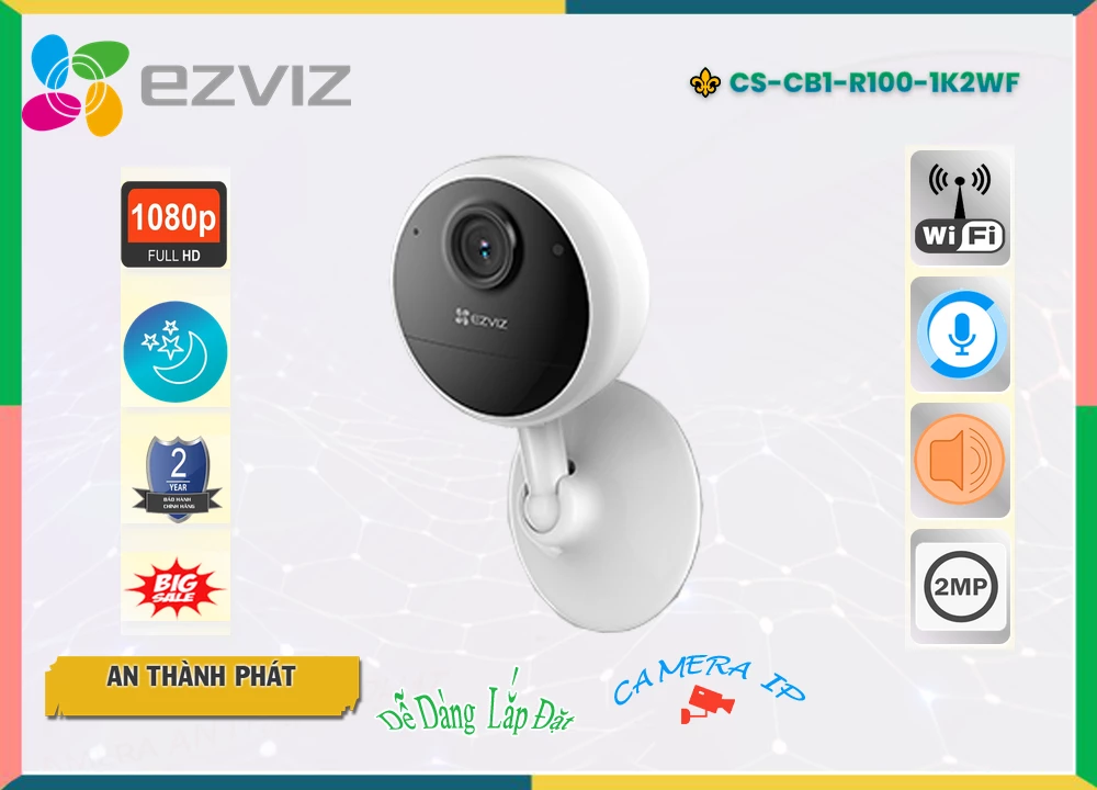 Camera Wifi Ezviz CS-CB1-R100-1K2WF,Giá CS-CB1-R100-1K2WF,phân phối CS-CB1-R100-1K2WF,CS-CB1-R100-1K2WFBán Giá Rẻ,Giá