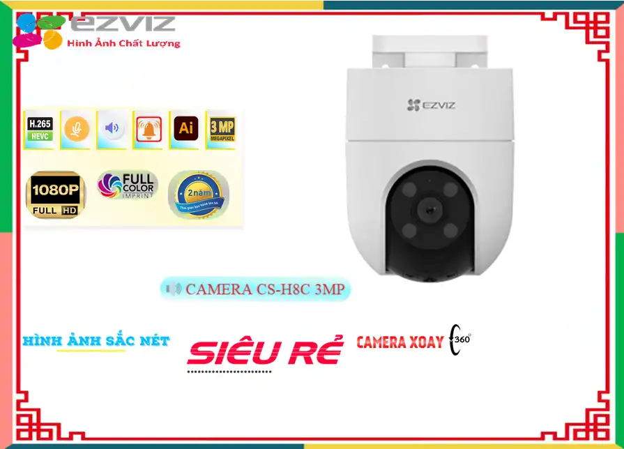 CS H8C 2K 3MP,CS-H8C 2K 3MP Camera Wifi Ezviz Thiết kế Đẹp,Chất Lượng CS-H8C 2K 3MP,Giá CS-H8C 2K 3MP,phân phối CS-H8C