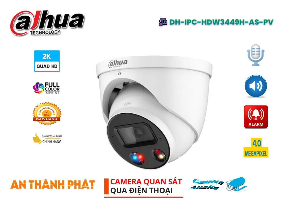 camera IP AI DH-IPC-HDW3449H-AS-PV,Giá DH-IPC-HDW3449H-AS-PV,phân phối DH-IPC-HDW3449H-AS-PV,DH-IPC-HDW3449H-AS-PVBán