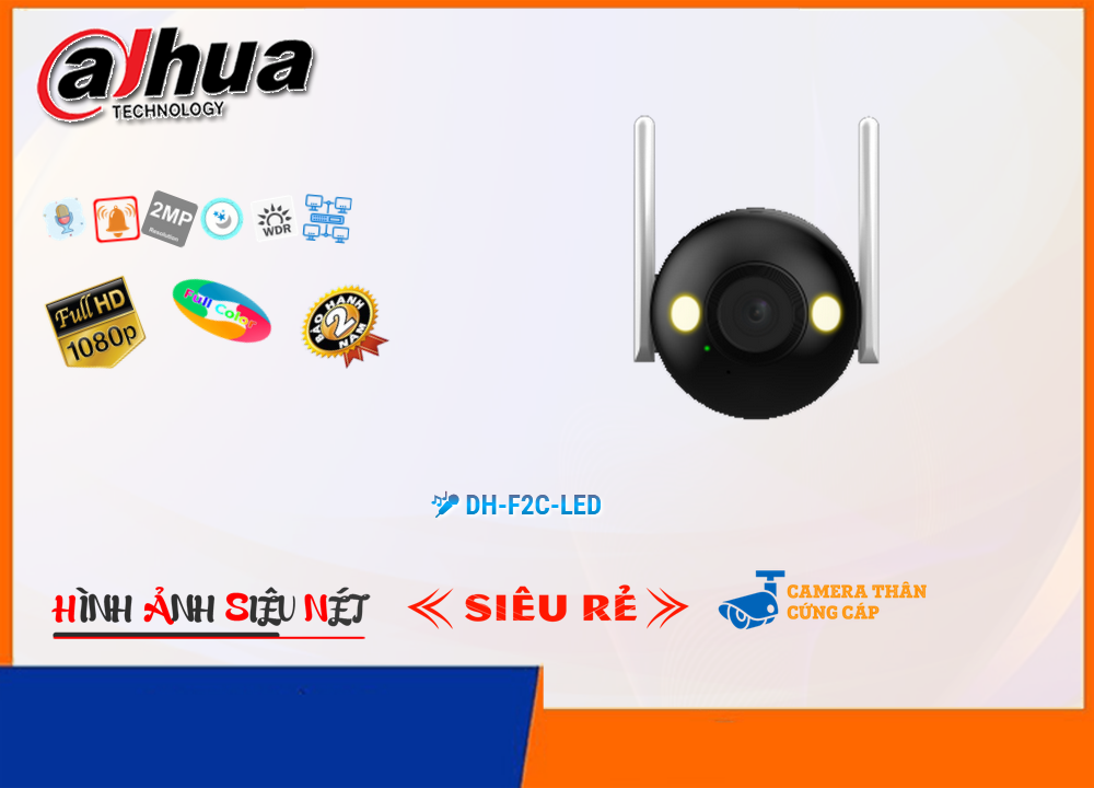 DH F2C LED,Camera DH-F2C-LED Dahua Tiết Kiệm,Chất Lượng DH-F2C-LED,Giá Không Dây DH-F2C-LED,phân phối DH-F2C-LED,Địa