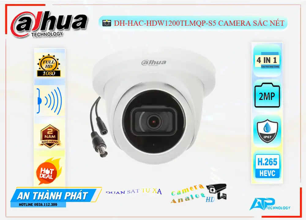 DH-HAC-HDW1200TLMQP-S5 sắc nét Dahua DH-HAC-HDW1200TLMQP-S5 sắc nét Dahua