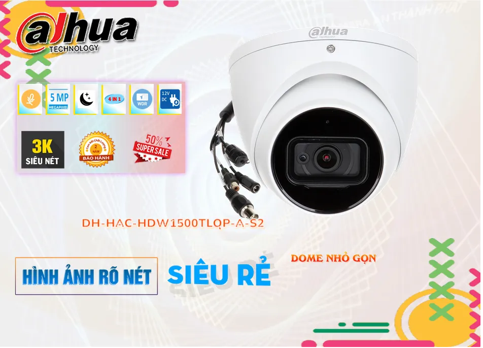 Camera Dahua DH-HAC-HDW1500TLQP-A-S2,DH-HAC-HDW1500TLQP-A-S2 Giá rẻ,DH-HAC-HDW1500TLQP-A-S2 Giá Thấp Nhất,Chất Lượng