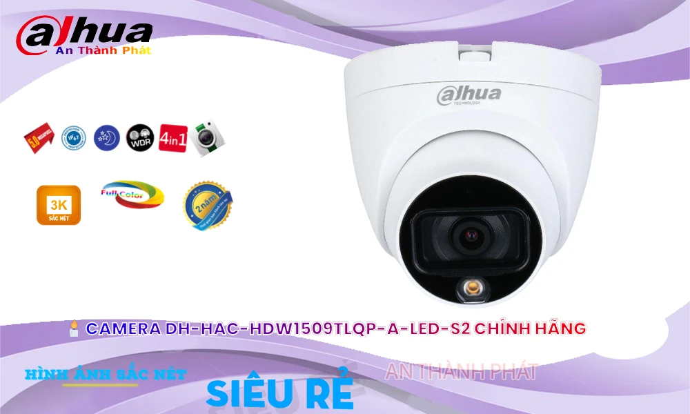 DH-HAC-HDW1509TLQP-LED-S2 sắc nét Dahua