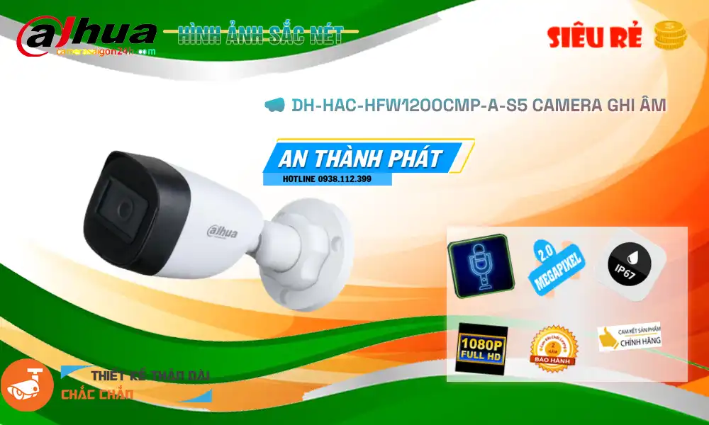 DH-HAC-HFW1200CMP-A-S5 sắc nét Dahua ➠