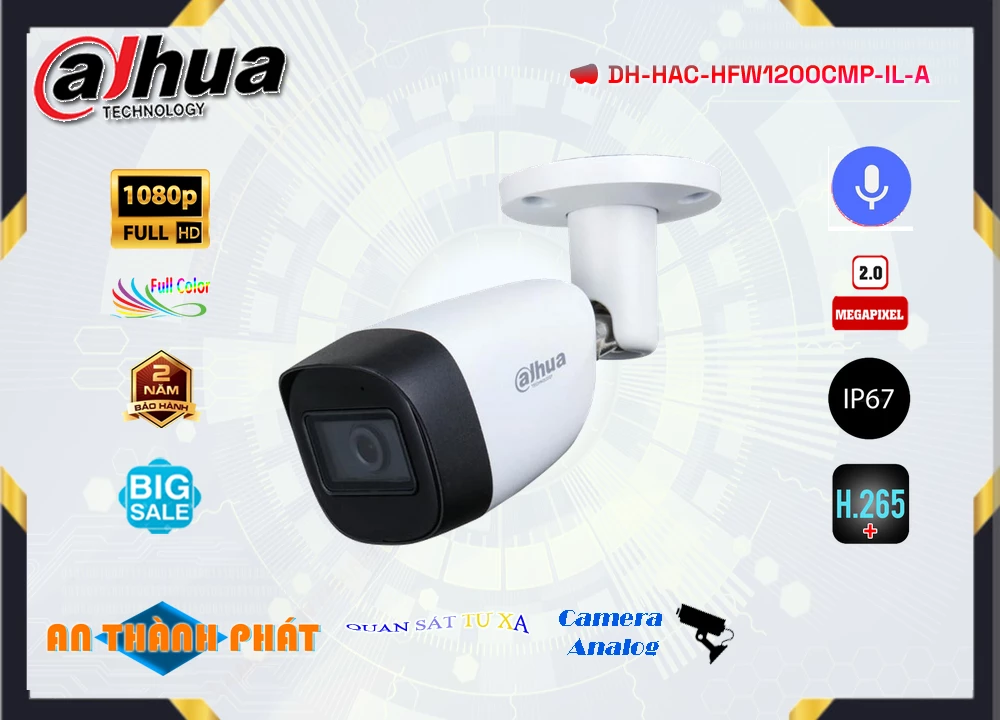Camera Dahua DH-HAC-HFW1200CMP-IL-A,thông số DH-HAC-HFW1200CMP-IL-A,DH HAC HFW1200CMP IL A,Chất Lượng