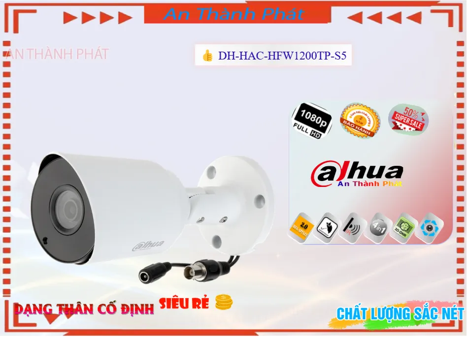 DH-HAC-HFW1200TP-S5 Camera Dahua,DH HAC HFW1200TP S5,Giá Bán DH-HAC-HFW1200TP-S5,DH-HAC-HFW1200TP-S5 Giá Khuyến