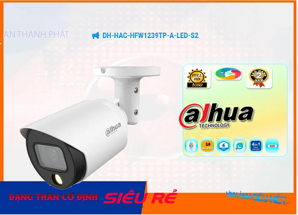 DH-HAC-HFW1239TP-A-LED-S2 Thiết kế Đẹp Dahua,DH-HAC-HFW1239TP-A-LED-S2 Giá rẻ,DH-HAC-HFW1239TP-A-LED-S2 Giá Thấp