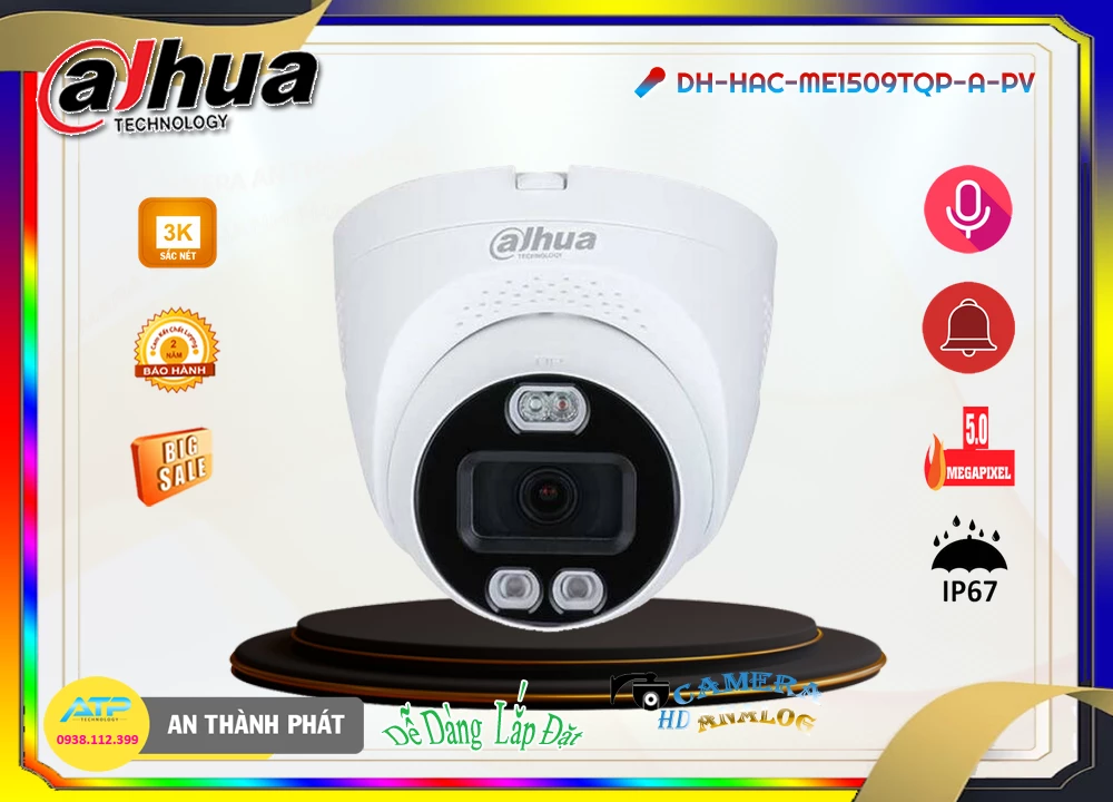 Camera Dahua DH-HAC-ME1509TQP-A-PV,thông số DH-HAC-ME1509TQP-A-PV,DH-HAC-ME1509TQP-A-PV Giá rẻ,DH HAC ME1509TQP A