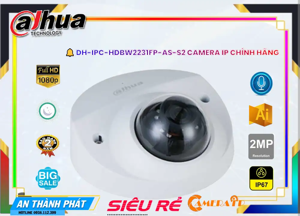 DH-IPC-HDBW2231FP-AS-S2 Camera An Ninh Dahua
