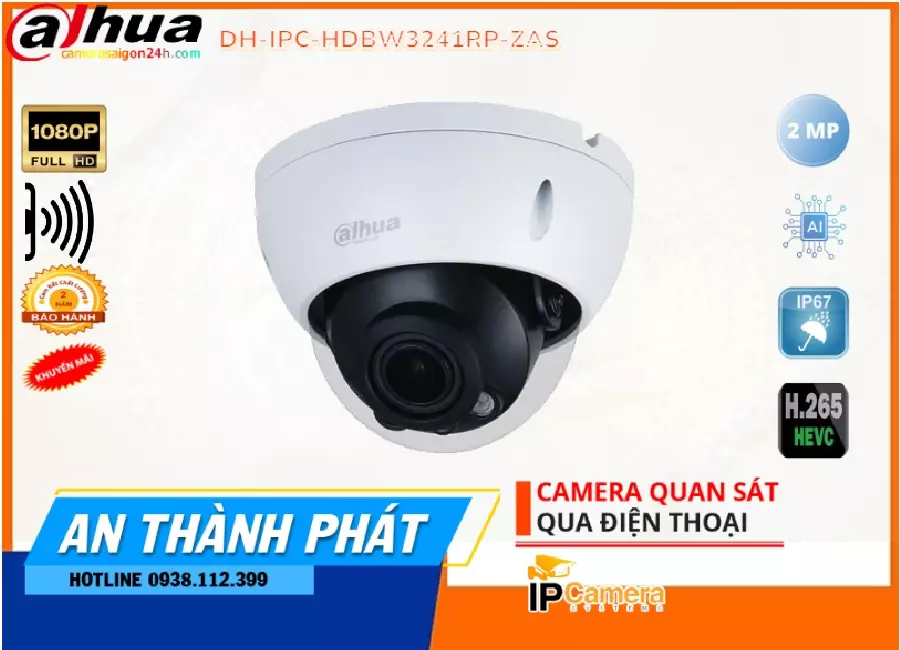 Camera IP Dahua DH-IPC-HDBW3241RP-ZAS,Giá DH-IPC-HDBW3241RP-ZAS,phân phối