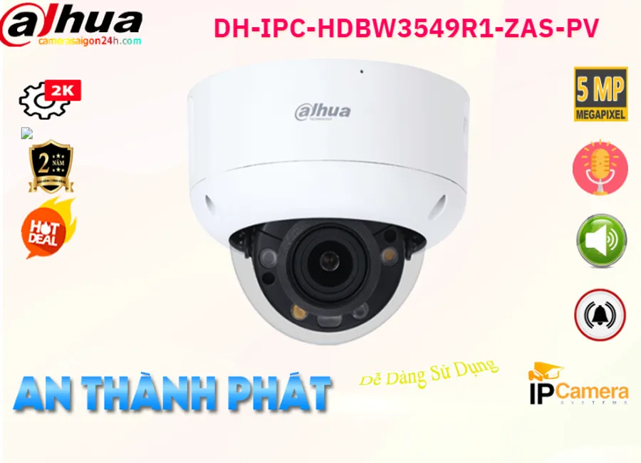 Camera IP Dahua DH-IPC-HDBW3549R1-ZAS-PV,DH-IPC-HDBW3549R1-ZAS-PV Giá Khuyến Mãi,DH-IPC-HDBW3549R1-ZAS-PV Giá