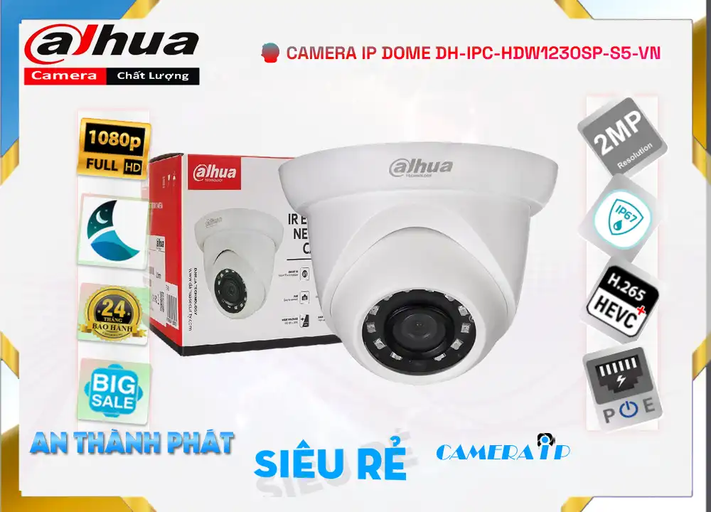 DH-IPC-HDW1230SP-S5-VN sắc nét Dahua