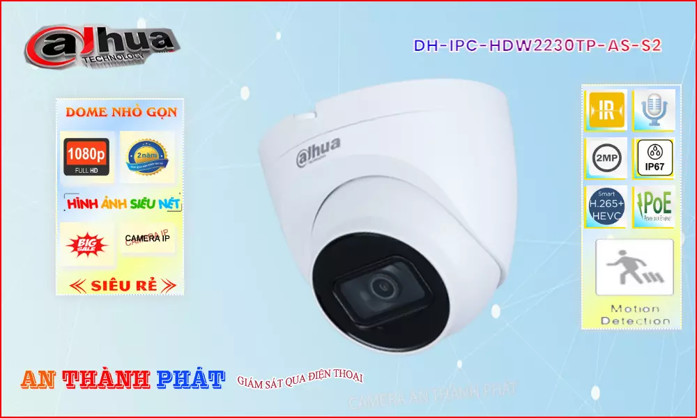 Camera IP Dahua DH-IPC-HDW2230TP-AS-S2,thông số DH-IPC-HDW2230TP-AS-S2,DH-IPC-HDW2230TP-AS-S2 Giá rẻ,DH IPC HDW2230TP