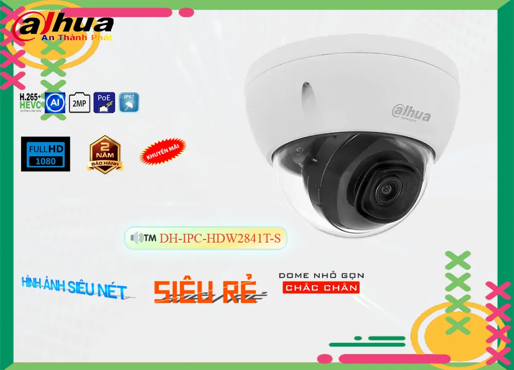 Camera Dahua DH-IPC-HDW2841T-S,Giá DH-IPC-HDW2841T-S,DH-IPC-HDW2841T-S Giá Khuyến Mãi,bán