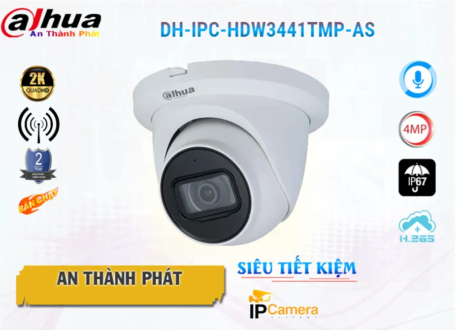Camera Dahua IP DH-IPC-HDW3441TMP-AS,DH-IPC-HDW3441TMP-AS Giá rẻ,DH-IPC-HDW3441TMP-AS Giá Thấp Nhất,Chất Lượng