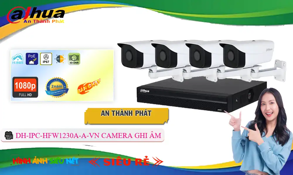 DH-IPC-HFW1230A-A-VN sắc nét Dahua