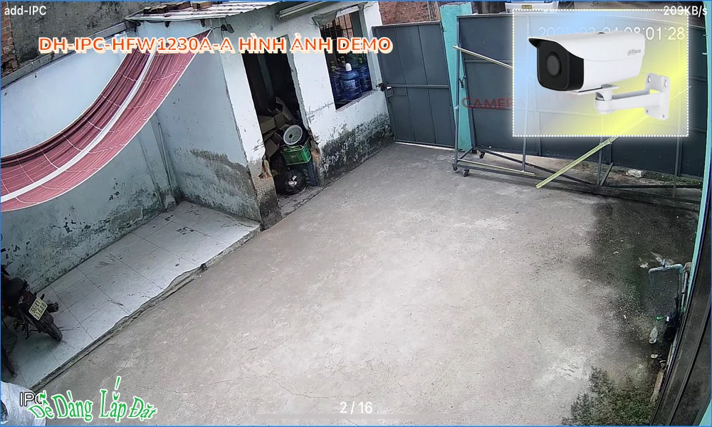 DH-IPC-HFW1230A-A sắc nét Dahua