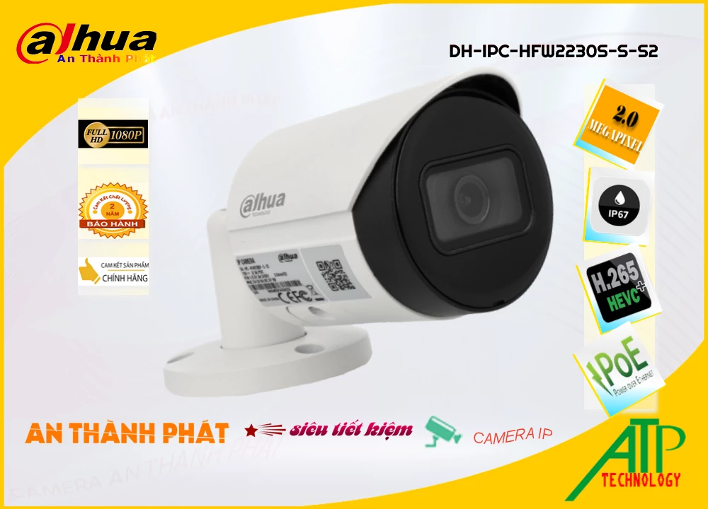 Camera Dahua DH-IPC-HFW2230S-S-S2,thông số DH-IPC-HFW2230S-S-S2,DH-IPC-HFW2230S-S-S2 Giá rẻ,DH IPC HFW2230S S S2,Chất