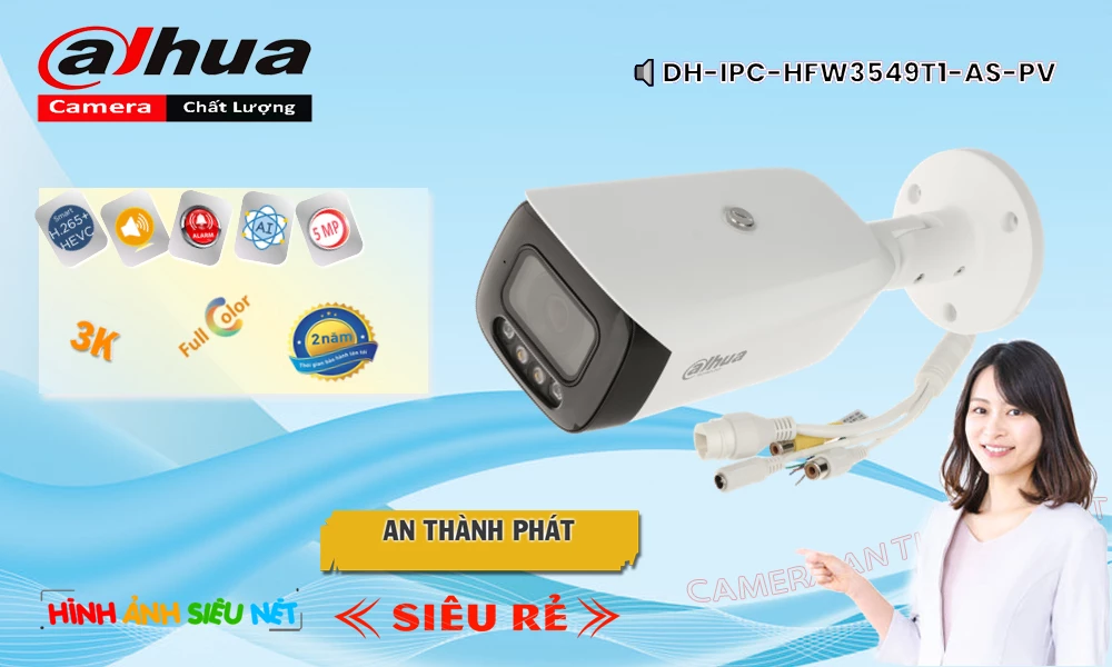 DH-IPC-HFW3549T1-AS-PV Camera Tiết Kiệm  Dahua