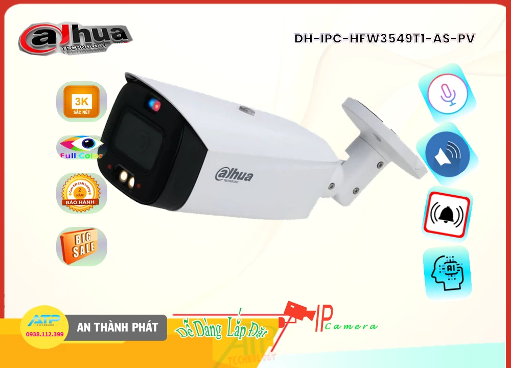 Camera Dahua DH-IPC-HFW3549T1-AS-PV,Giá DH-IPC-HFW3549T1-AS-PV,DH-IPC-HFW3549T1-AS-PV Giá Khuyến Mãi,bán