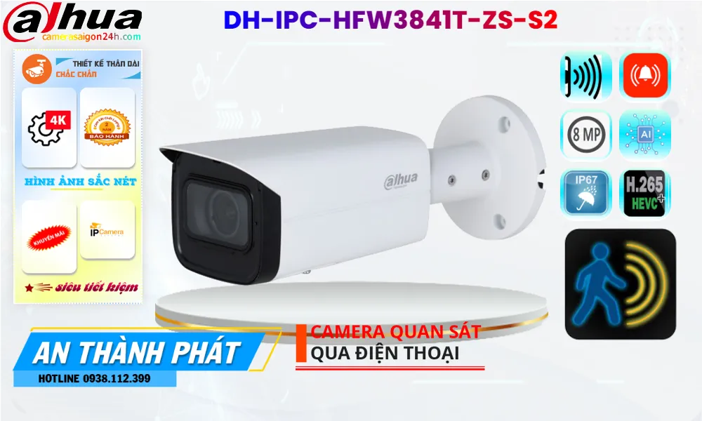 Điểm nổi bật camera ip DH-IPC-HFW3841T-ZS-S2