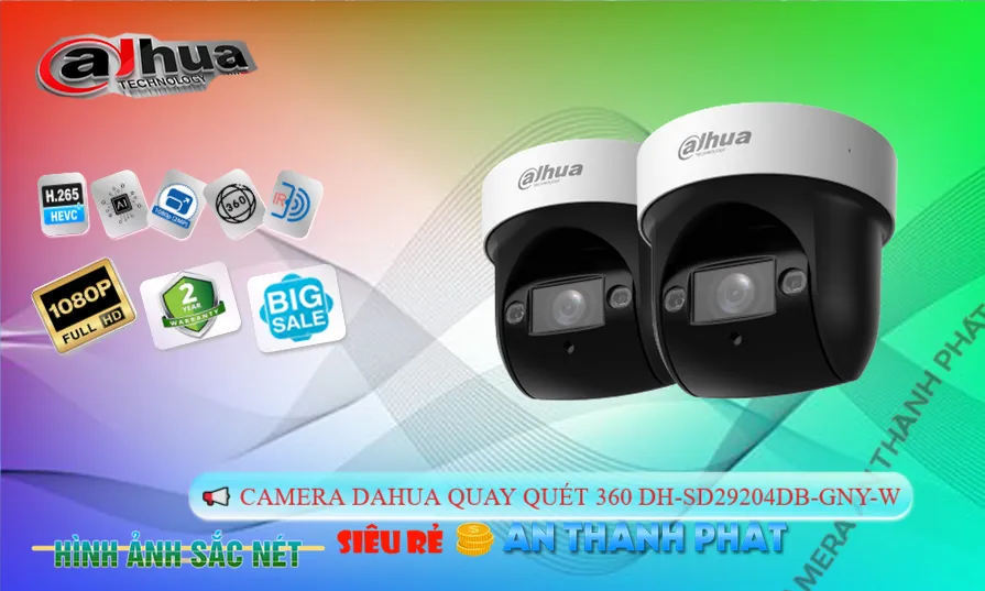 DH-SD29204DB-GNY-W Camera Công Nghệ POE Thiết kế Đẹp Dahua