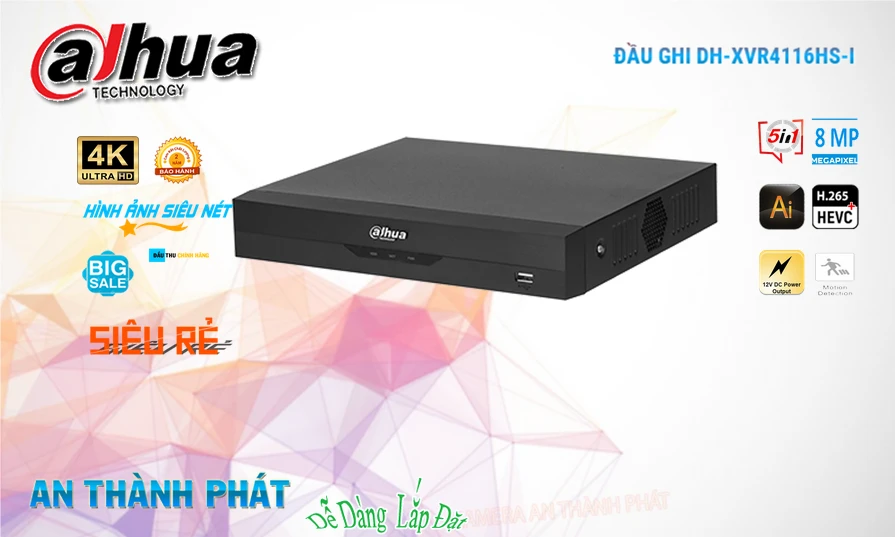 DH-XVR4116HS-I sắc nét Dahua DH-XVR4116HS-I sắc nét Dahua