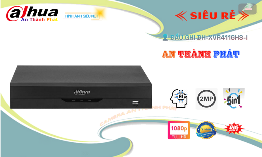 DH-XVR4116HS-I sắc nét Dahua DH-XVR4116HS-I sắc nét Dahua
