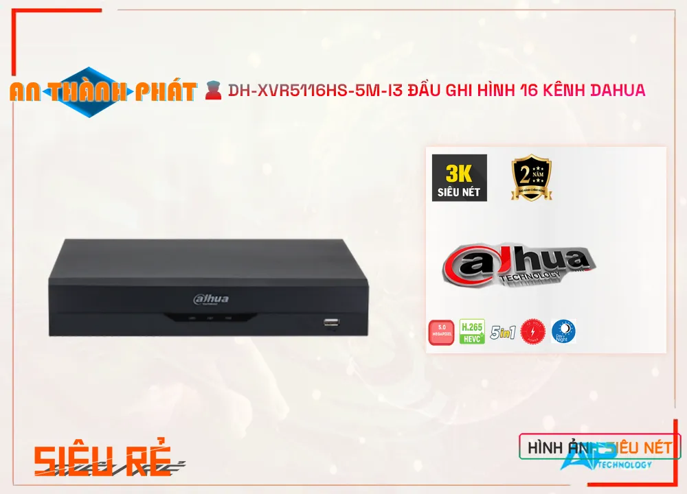 DH-XVR5116HS-5M-I3,DH-XVR5116HS-5M-I3 rẻ nhất,DH-XVR5116HS-5M-I3 chiết khấu cao,công nghê DH-XVR5116HS-5M-I3 HD ,sale DH-XVR5116HS-5M-I3,Giá DH-XVR5116HS-5M-I3