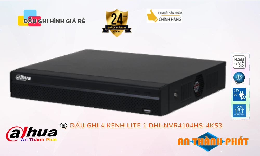Đầu Ghi Dahua Thiết kế Đẹp DHI-NVR4104HS-4KS3