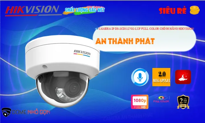 Camera Công Nghệ IP DS-2CD1127G2-LUF Hikvision