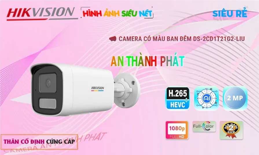 Camera Hikvision DS-2CD1T21G2-LIU